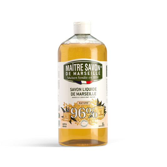Mydło Marsylskie w płynie, NATURALNE, extra doux, 1l, Maitre Savon de Marseille