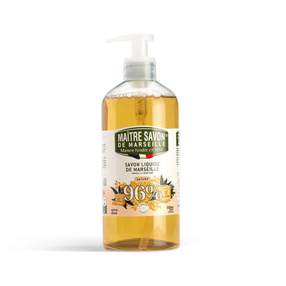 Mydło Marsylskie w płynie, NATURALNE, extra doux, 500 ml, Maitre Savon de Marseille