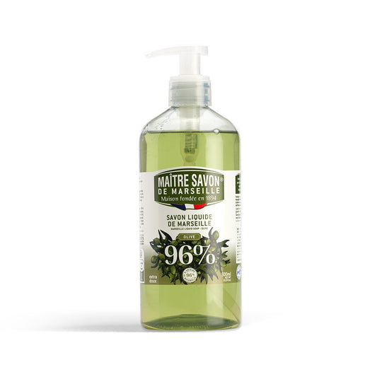 Mydło Marsylskie w płynie, OLIWKA, extra doux, 500 ml, Maitre Savon de Marseille