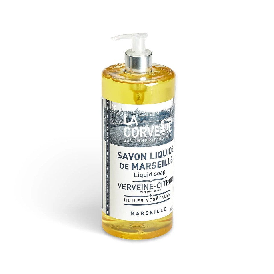Mydło Marsylskie w płynie Werbena cytrynowa, 1l, La Corvette