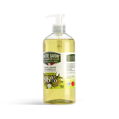 Mydło Marsylskie w płynie, WERBENA i CYTRYNA, extra doux, 500 ml, Maitre Savon de Marseille