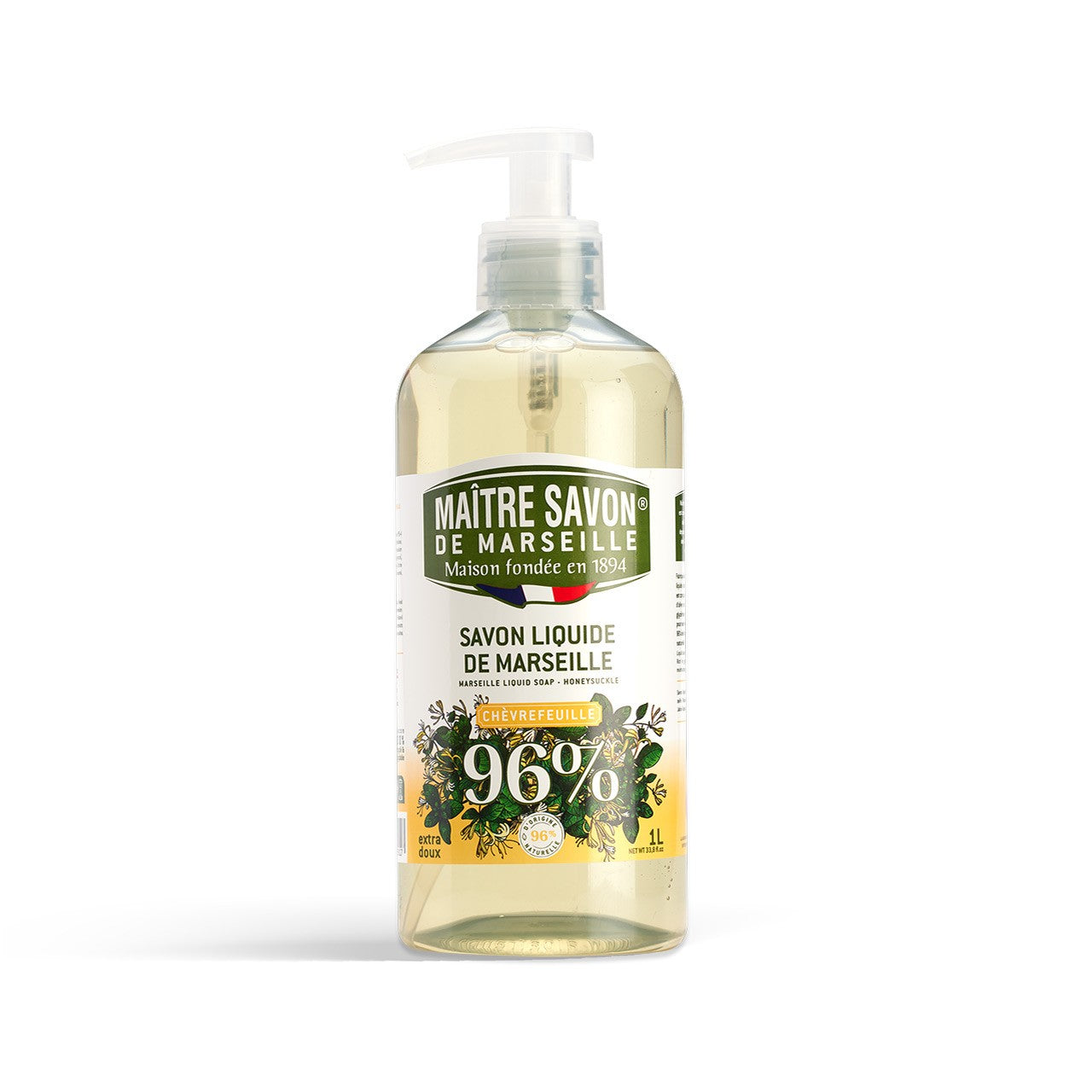 Mydło Marsylskie w płynie, WICIOKRZEW, extra doux, 1l, Maitre Savon de Marseille