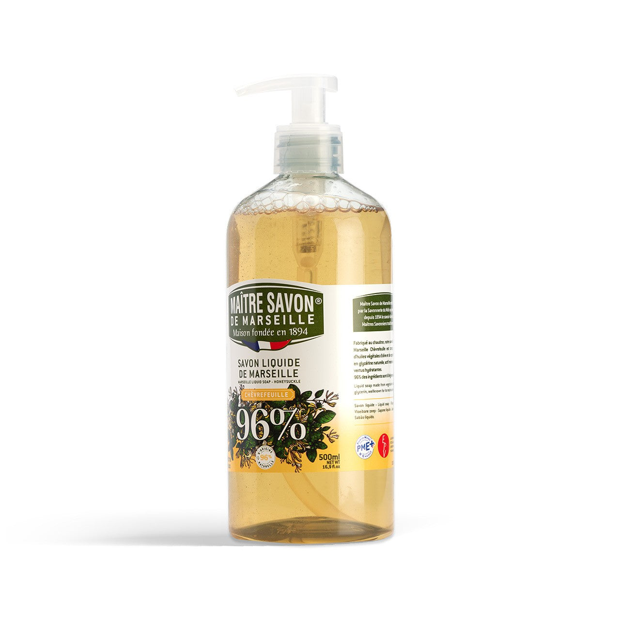 Mydło Marsylskie w płynie, WICIOKRZEW, extra doux, 500 ml, Maitre Savon de Marseille