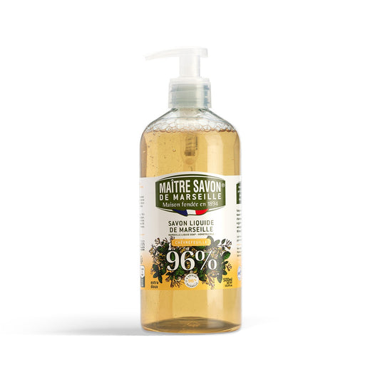 Mydło Marsylskie w płynie, WICIOKRZEW, extra doux, 500 ml, Maitre Savon de Marseille