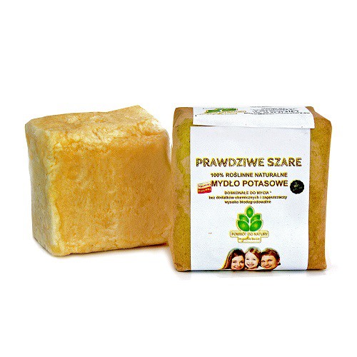 Naturalne szare mydło potasowe w kostce, 100 g, Powrót do natury