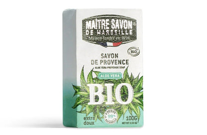 Mydło prowansalskie, ALOES, COSMOS ORGANIC, 100 g, Maitre Savon de Marseille