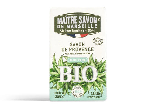 Mydło prowansalskie, ALOES, COSMOS ORGANIC, 100 g, Maitre Savon de Marseille