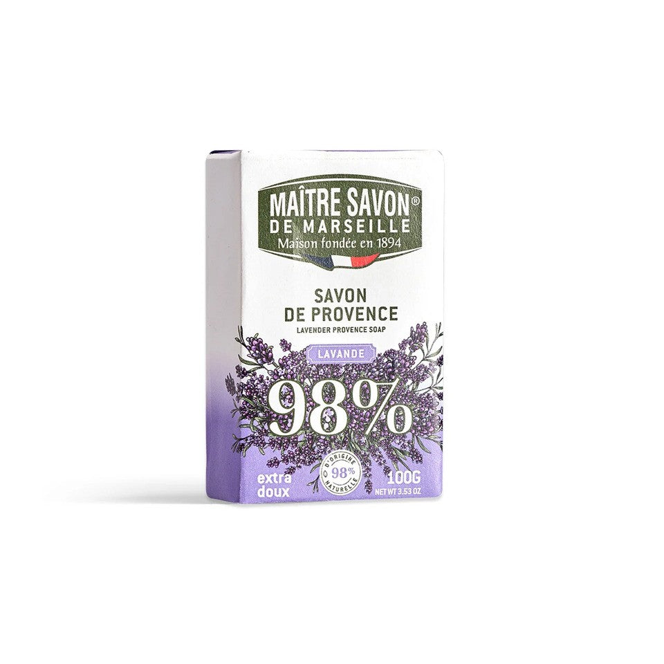 Mydło prowansalskie, LAWENDOWE, 100 g, Maitre Savon de Marseille