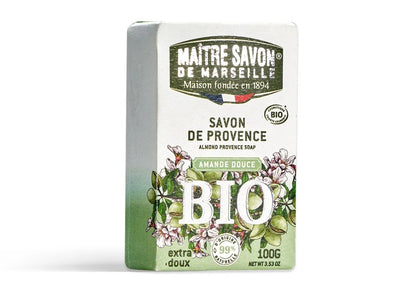 Mydło prowansalskie, MIGDAŁ, COSMOS ORGANIC, 100 g, Maitre Savon de Marseille