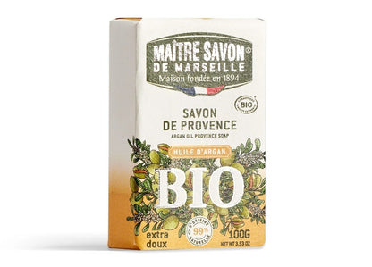 Mydło prowansalskie, OLEJ ARGANOWY, COSMOS ORGANIC, 100 g, Maitre Savon de Marseille