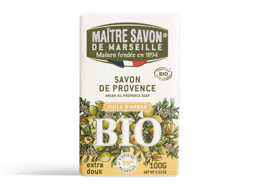 Mydło prowansalskie, OLEJ ARGANOWY, COSMOS ORGANIC, 100 g, Maitre Savon de Marseille