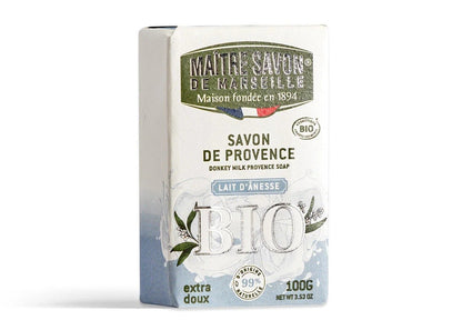 Mydło prowansalskie, OŚLE MLEKO, COSMOS ORGANIC, 100 g, Maitre Savon de Marseille