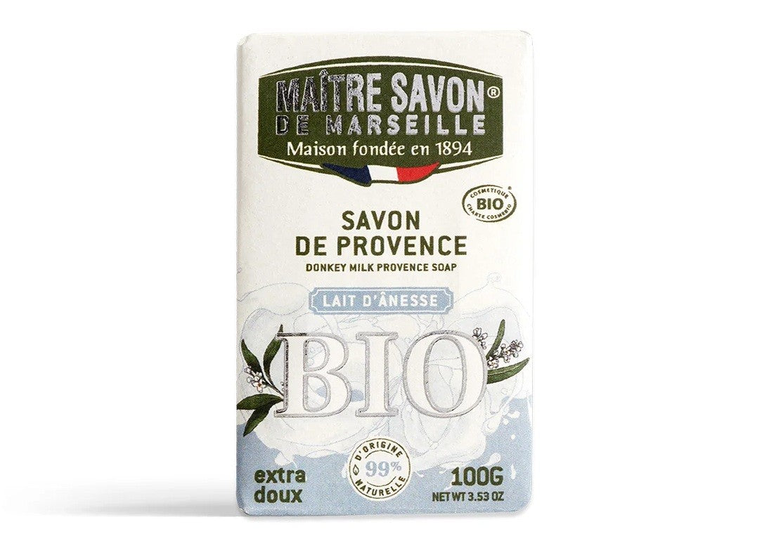 Mydło prowansalskie, OŚLE MLEKO, COSMOS ORGANIC, 100 g, Maitre Savon de Marseille