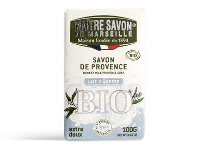 Mydło prowansalskie, OŚLE MLEKO, COSMOS ORGANIC, 100 g, Maitre Savon de Marseille