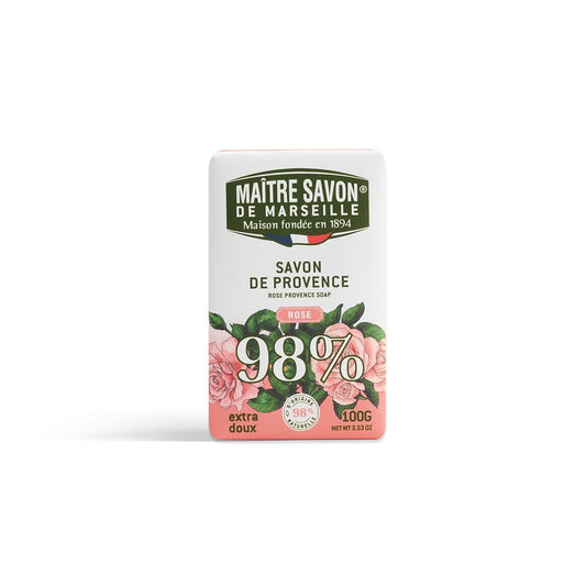 Mydło prowansalskie, RÓŻA, 100 g, Maitre Savon de Marseille