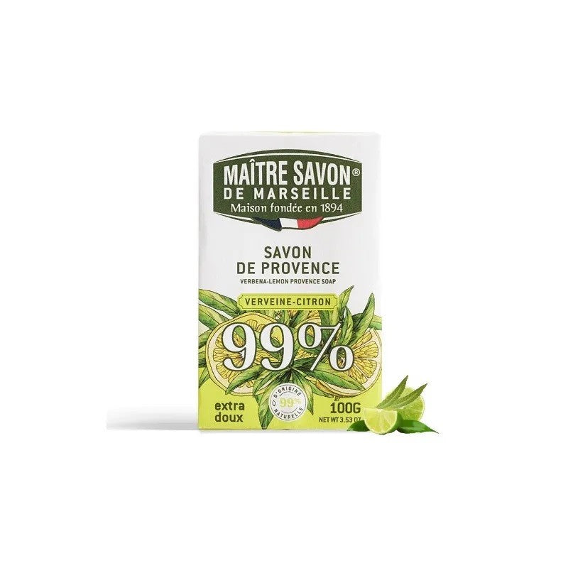 Mydło prowansalskie, WERBENA-CYTRYNA, 100 g, Maitre Savon de Marseille
