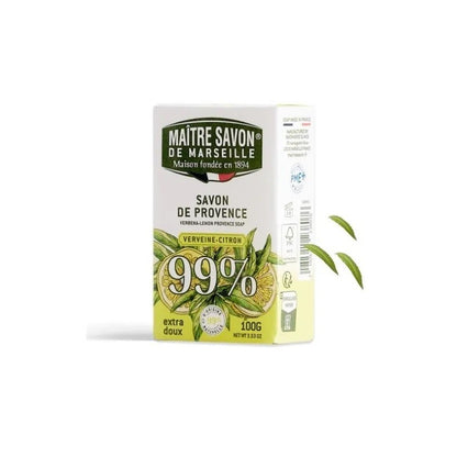 Mydło prowansalskie, WERBENA-CYTRYNA, 100 g, Maitre Savon de Marseille