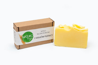 Mydło ręcznie robione, z olejem z kiełków pszenicy, 100 g, Naturologia