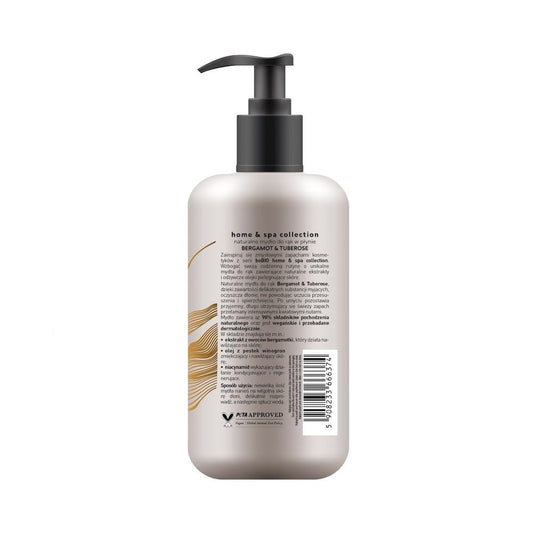 Naturalne mydło do rąk w płynie, Home & Spa Collection, Bergamot & Tuberose, 300 ml, beBIO Cosmetics