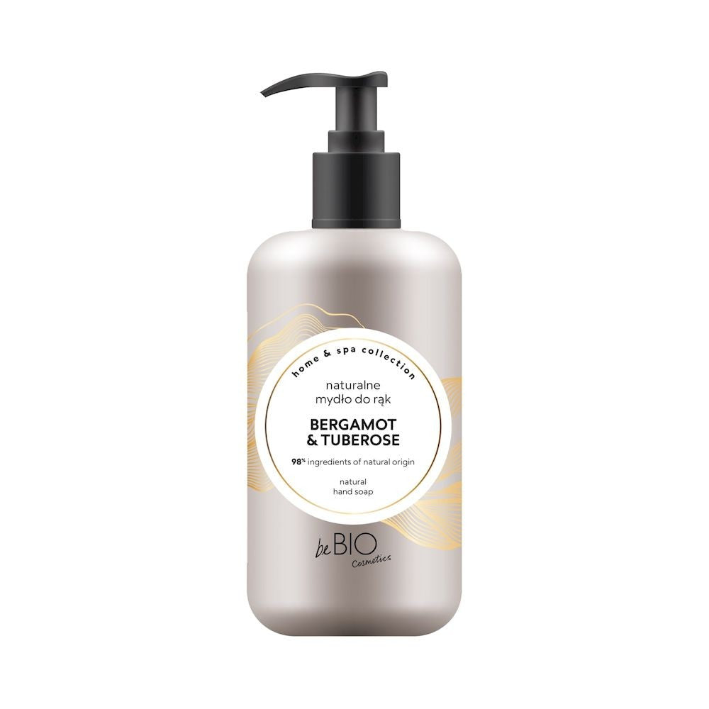 Naturalne mydło do rąk w płynie, Home & Spa Collection, Bergamot & Tuberose, 300 ml, beBIO Cosmetics