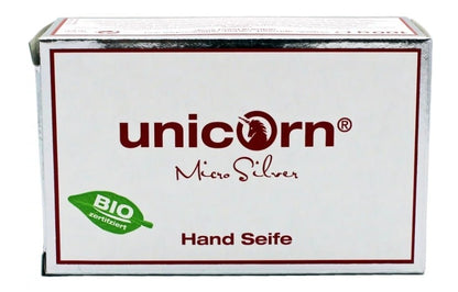 Naturalne mydło do rąk z mikrosrebrem, idealne do skóry suchej, wrażliwej i atopowej, 100 g, Unicorn