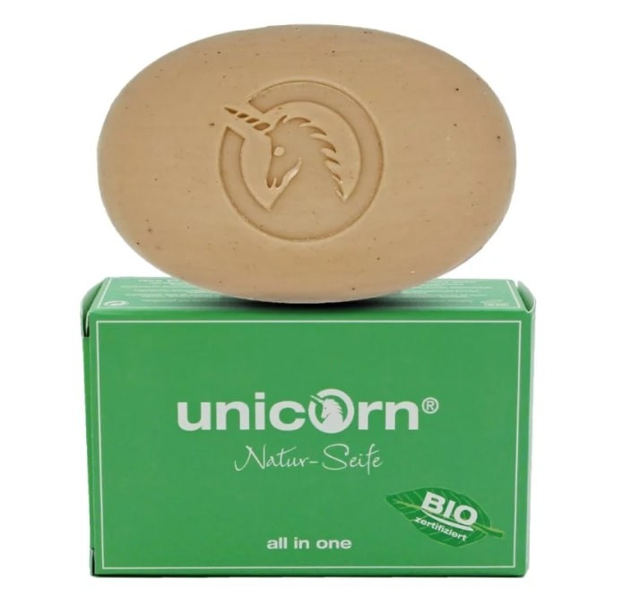 Naturalne mydło o zapachu świeżego jabłka i odżywczego oleju kokosowego, do całego ciała, 16 g, Unicorn