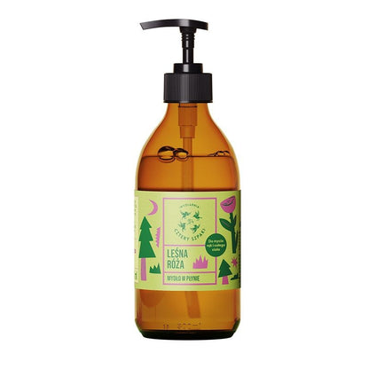 Naturalne mydło w płynie, Leśna róża, 300 ml, Cztery Szpaki