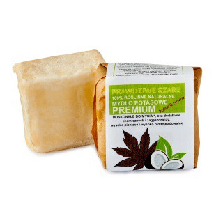Naturalne szare mydło potasowe w kostce, PREMIUM, 100 g, Powrót do Natury
