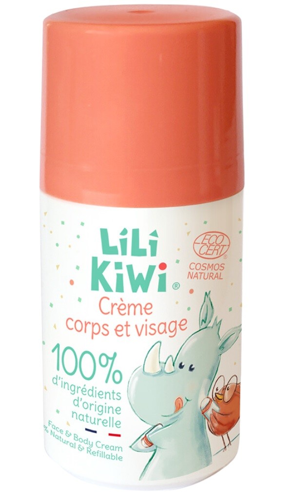 Naturalny krem do twarzy i ciała, dla dzieci, w kulce, Cosmos Natural, 50ml, LiLiKiWi