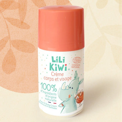 Naturalny krem do twarzy i ciała, dla dzieci, w kulce, Cosmos Natural, 50ml, LiLiKiWi