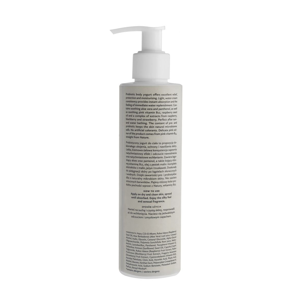 Naturalny probiotyczny jogurt do ciała, Malinowy Chruśniak, 200ml, Hagi