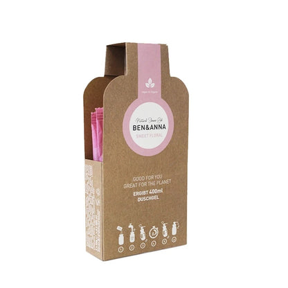 Naturalny żel pod prysznic w płatkach SWEET FLORAL, ZERO WASTE, 2x20g, BEN&ANNA