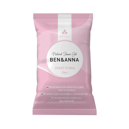 Naturalny żel pod prysznic w płatkach SWEET FLORAL, ZERO WASTE, 2x20g, BEN&ANNA