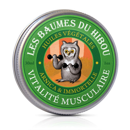 Niezwykły balsam sowi z arniką, Witalność mięśni, ECOCERT, 30 ml, Les Baumes du Hibou