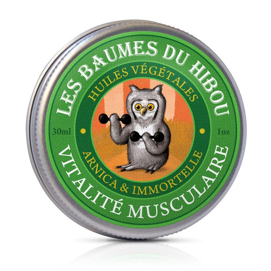 Niezwykły balsam sowi z arniką, Witalność mięśni, ECOCERT, 30 ml, Les Baumes du Hibou