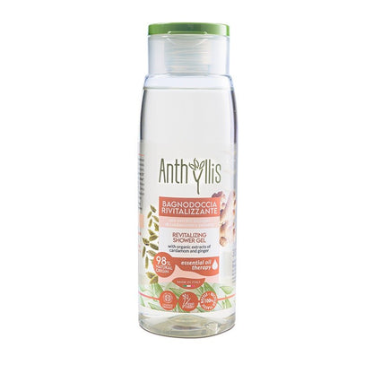NOWY Bio Rewitalizujący żel pod prysznic z ekstraktami z organicznego kardamonu i imbiru, 300 ml, Anthyllis, Pierpaoli