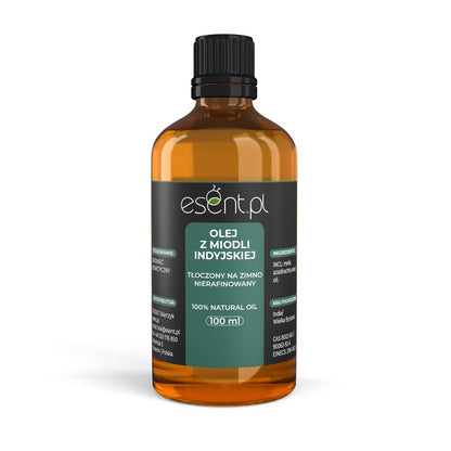 Olej z Miodli Indyjskiej (neem), nierafinowany, tłoczony na zimno, 100 ml, Esent