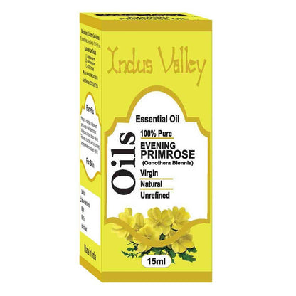 Olej z wiesiołka, organiczny, nierafinowany, 15 ml,  Indus Valley