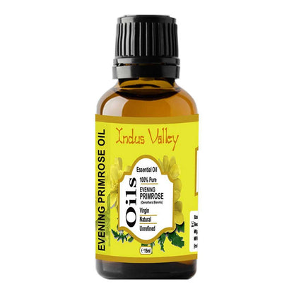 Olej z wiesiołka, organiczny, nierafinowany, 15 ml,  Indus Valley