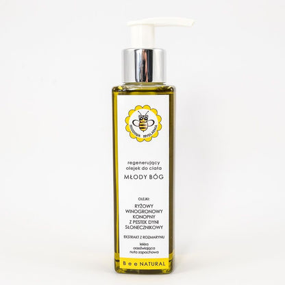 Regenerujący olejek do ciała, Młody Bóg, 150 ml, Miodowa Mydlarnia