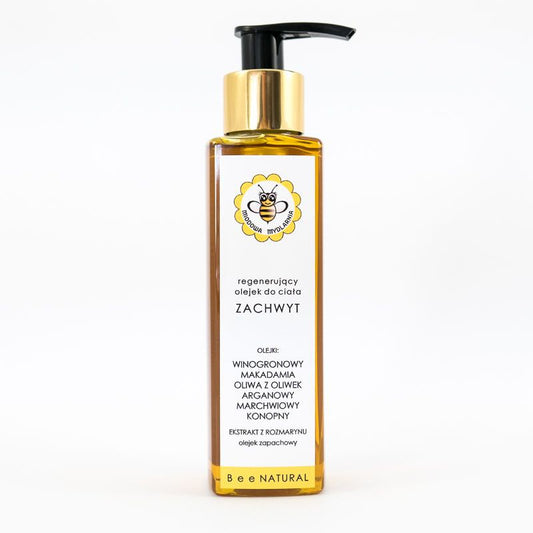 Regenerujący olejek do ciała, Zachwyt, 150 ml, Miodowa Mydlarnia