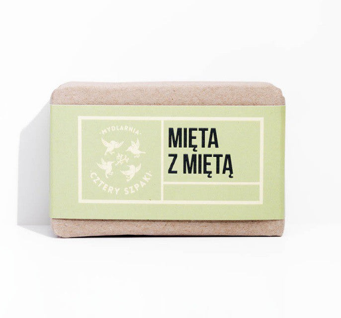 Orzeźwiające i energetyzujące mydło Mięta z Miętą, 110 g, Cztery Szpaki