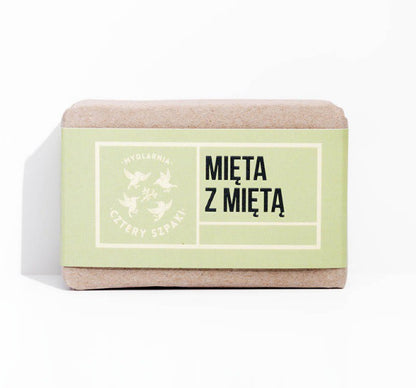 Orzeźwiające i energetyzujące mydło Mięta z Miętą, 110 g, Cztery Szpaki