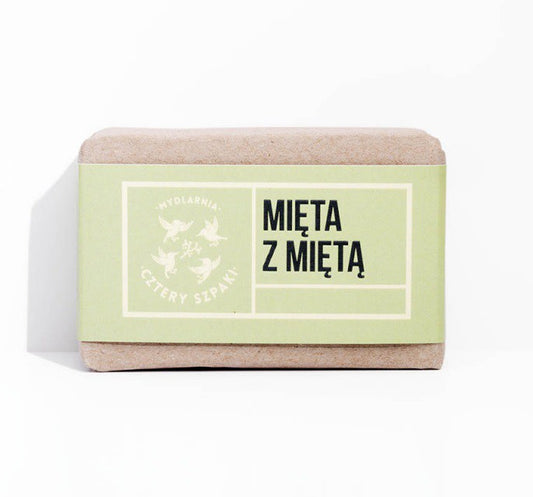 Orzeźwiające i energetyzujące mydło Mięta z Miętą, 110 g, Cztery Szpaki