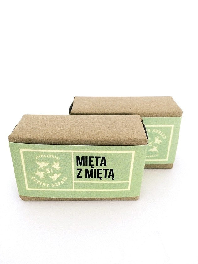 Orzeźwiające i energetyzujące mydło Mięta z Miętą, 110 g, Cztery Szpaki