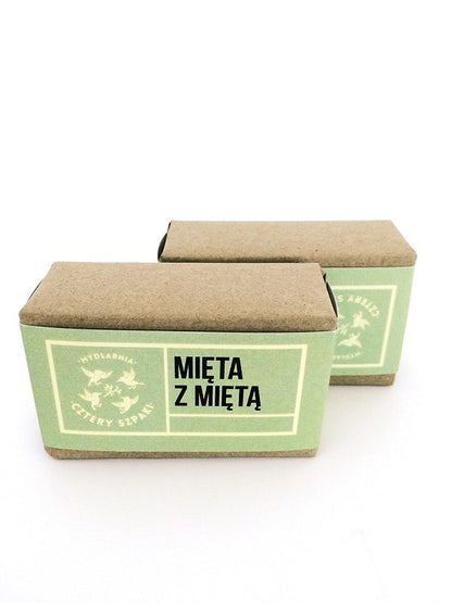 Orzeźwiające i energetyzujące mydło Mięta z Miętą, 110 g, Cztery Szpaki