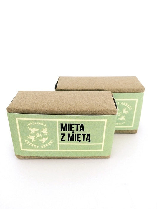 Orzeźwiające i energetyzujące mydło Mięta z Miętą, 110 g, Cztery Szpaki
