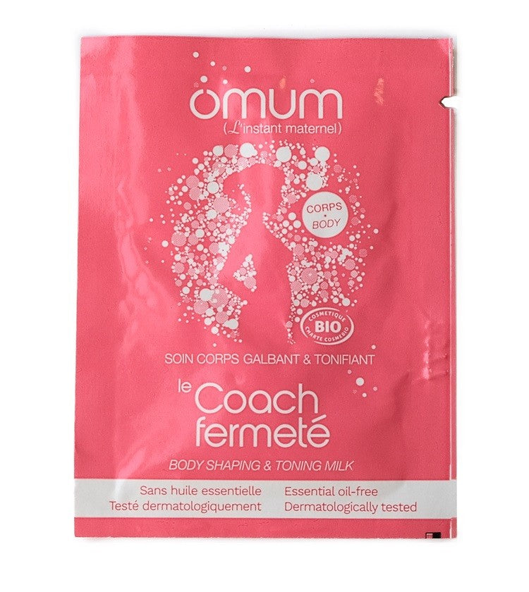 PRÓBKA: Ujędrniające i modelujące mleczko do ciała, dla kobiet w ciąży i karmiących, ZABIEG UJĘDRNIAJĄCY, Cosmebio, 2 ml, Omum
