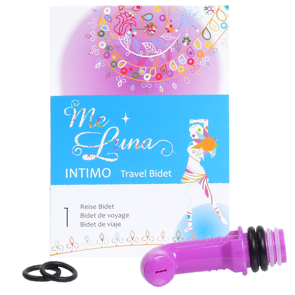 Przenośny bidet - prysznic intymny, wraz z adapterami, pasuje do większości butelek, Me Luna INTIMO