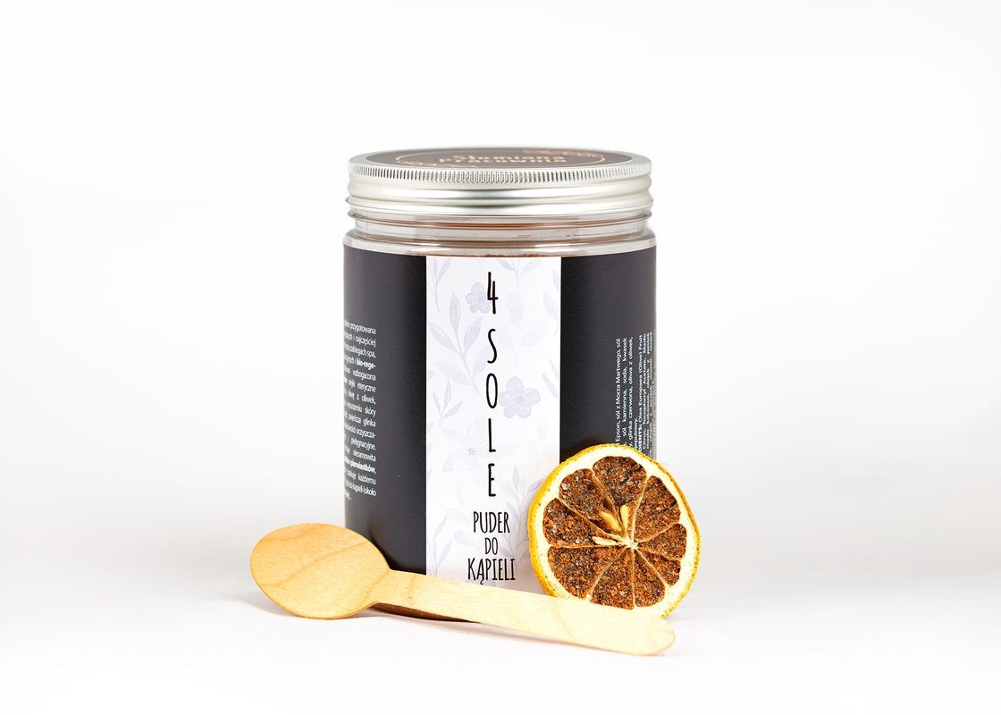 Puder do kąpieli 4SOLE, 930g, Słomiana Pracownia